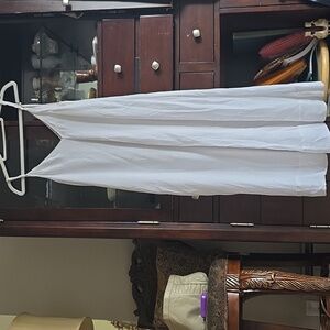 $284 M James Perse Luxery Classic White Slipdress Lined EUC Medium